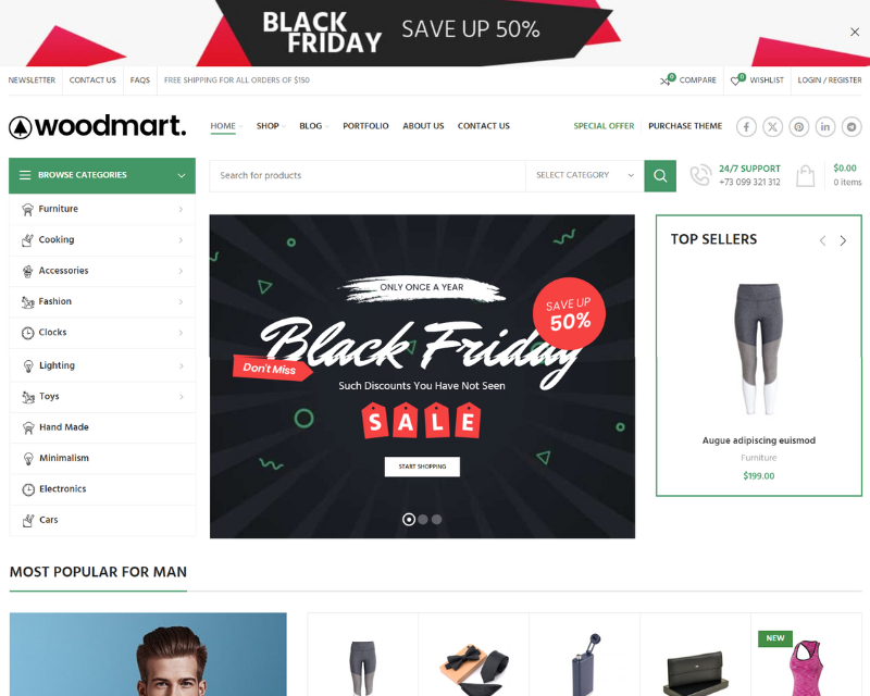 Black Friday Product Images Black Friday & Seasonal Sale Landing Page Website Design
