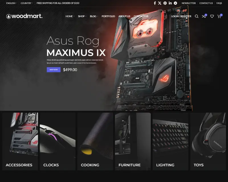 Hardware Tools & Home Improvement Store Website Design