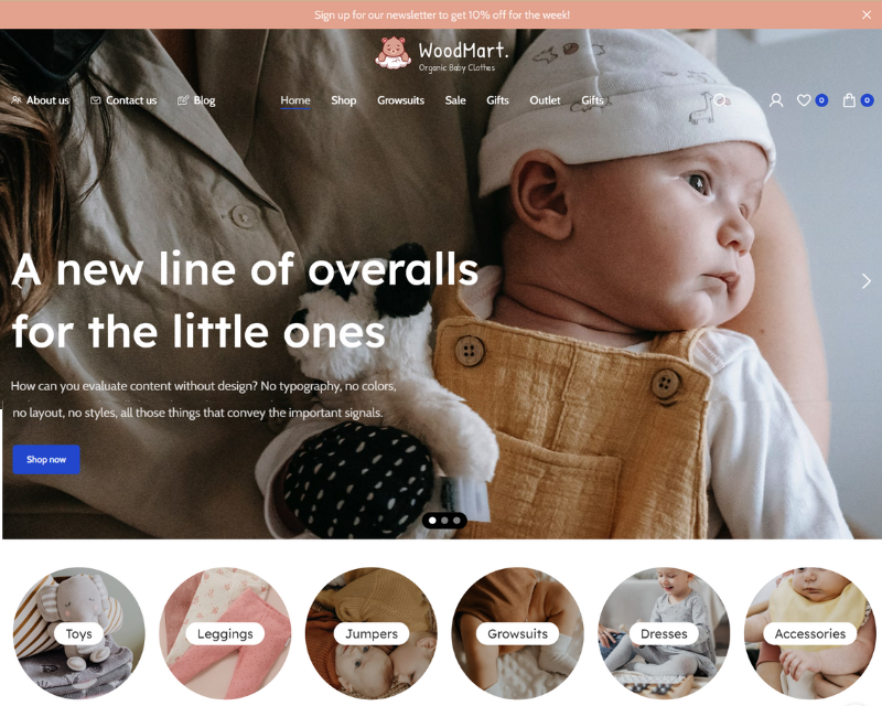 Kids Product Page