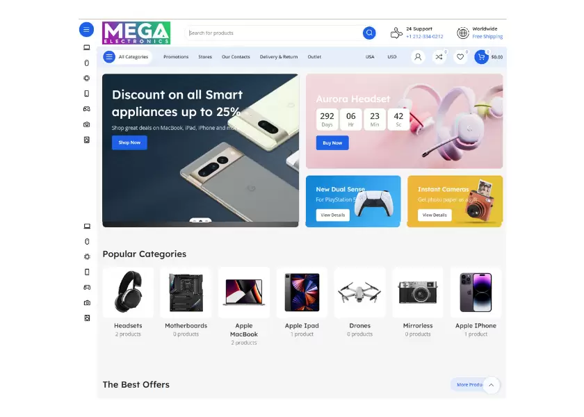 Mega Electronics Store