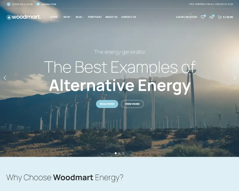 Solar Energy & Renewable Power Website Design