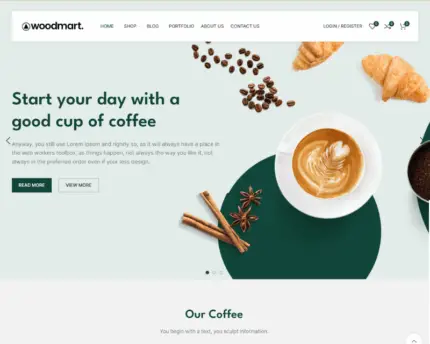 Coffee Shop & Café Website Design