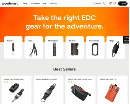 EDC, Tactical Gear & Outdoor Equipment Website Design