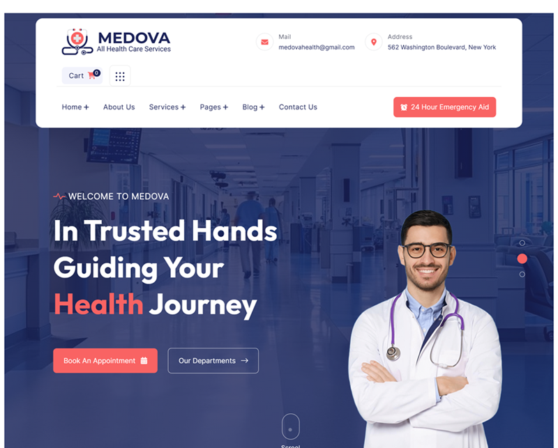 Healthcare product image Healthcare & Medical Website Design
