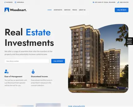 Real Estate Agency & Property Listing Website Design