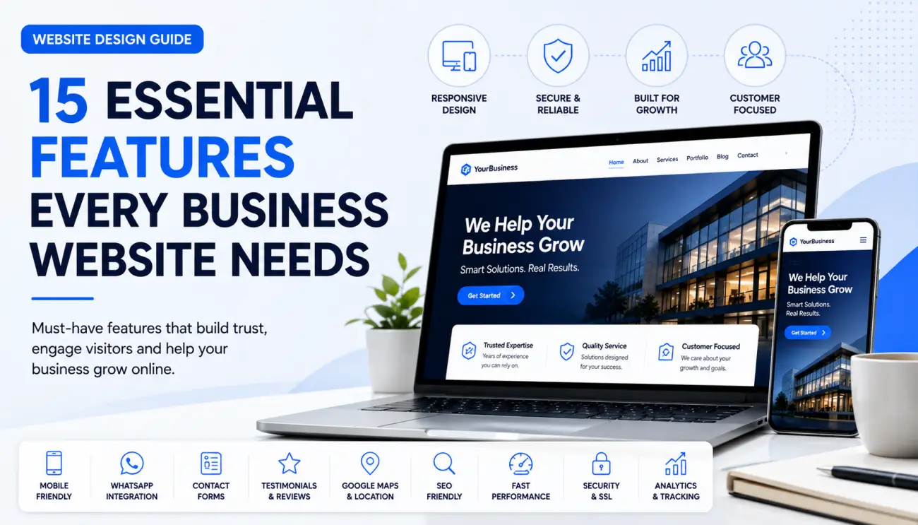 business website features