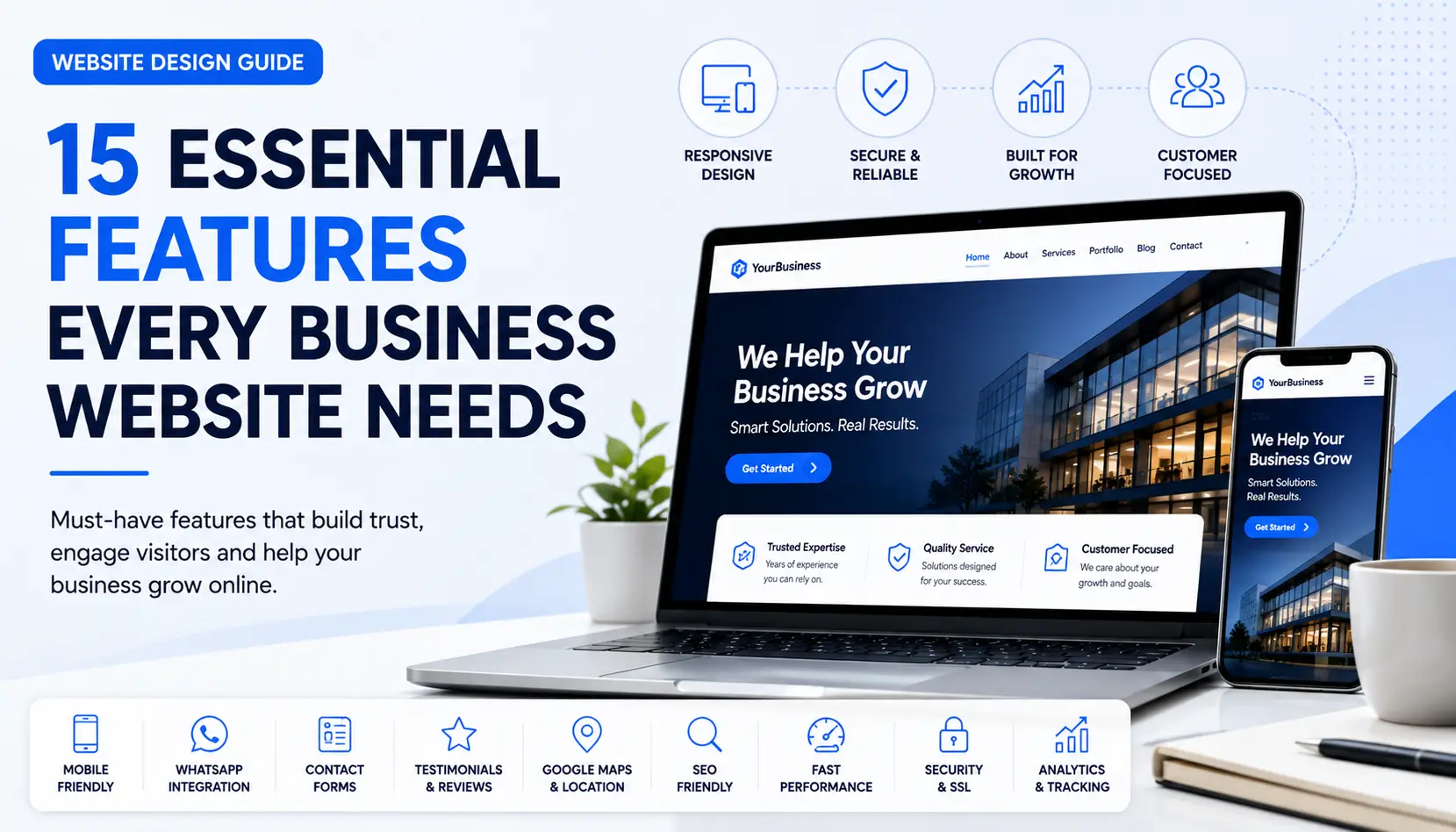 business website features